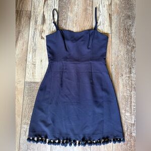 French Connection Navy Spaghetti-Strap Mini Dress size 6